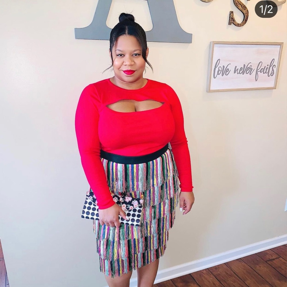 Red Eloquii Top - Size 14/6